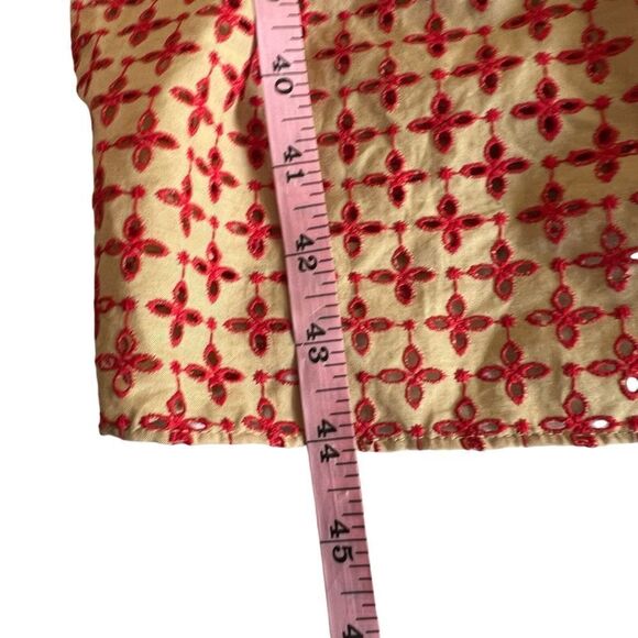 Shoshanna Floral Canyon Midi Dress with Embroidery and Eyelet Details NWT XS - Picture 7 of 9